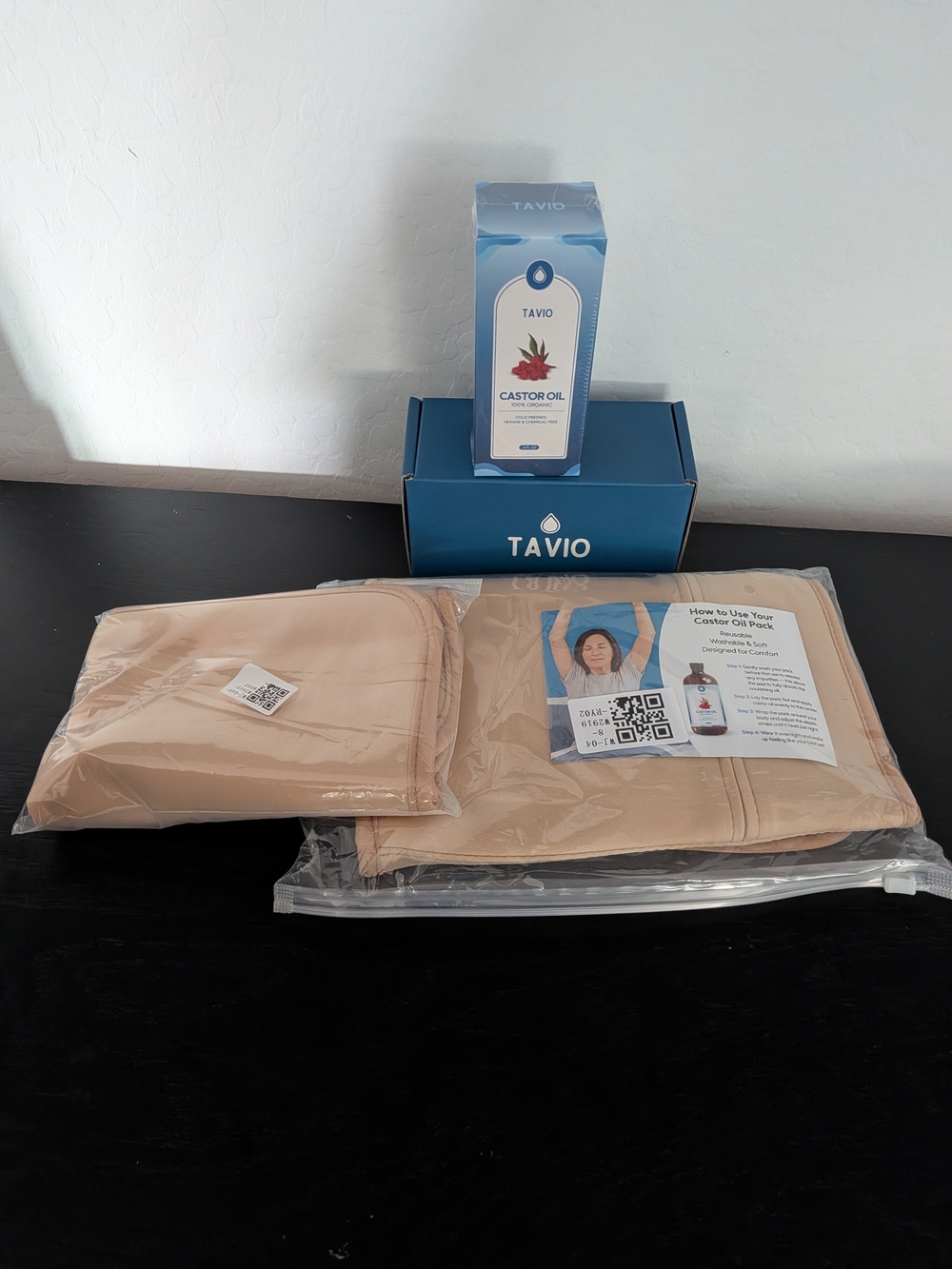 CASTOR OIL BY TAVIO ABDOMEN WRAPS AND CASTOR OIL